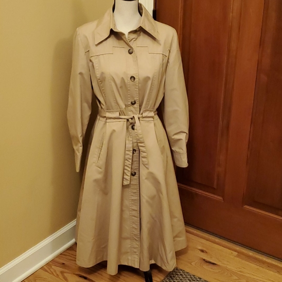 VINTAGE JACKET TRENCH COAT 13/14 MADE IN KOREA TAN LONG